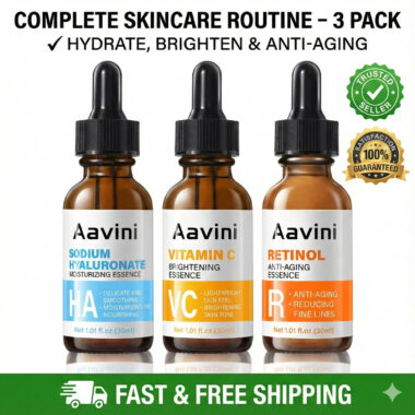 Alternative view of 3 Pack Vitamin C Retinol Hyaluronic Acid Serum Face Anti Aging Wrinkle Remover