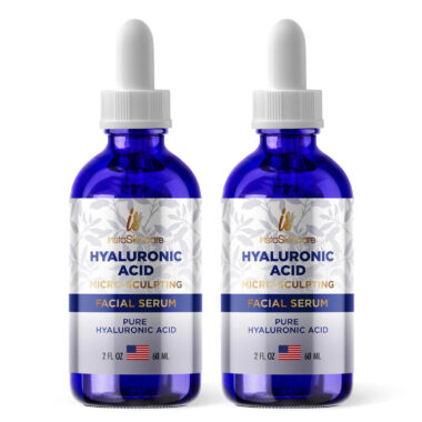 2 Pack Hyaluronic Acid Serum 2oz Each Hydrating Anti Aging Face Wrinkle Skincare